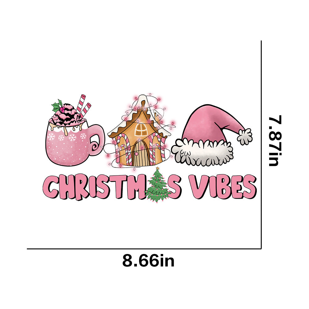 Wholesale 10pcs/pack Christmas Stickers Hot-Selling Christmas Transfer Stickers